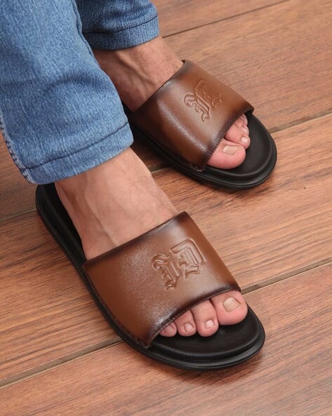 Open Toe Slip On Slides