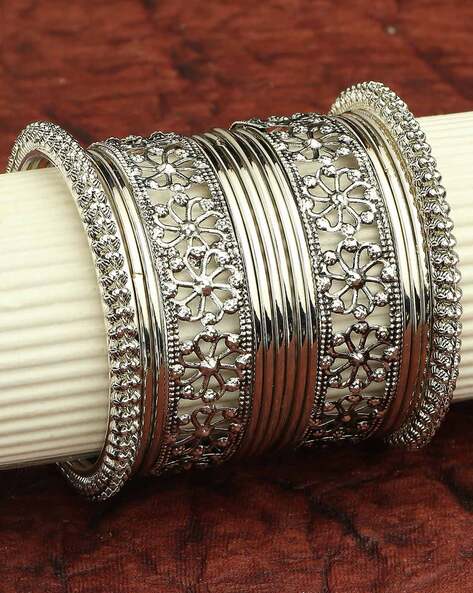Buy Antique India Madhya Pradesh Sterling Silver Hinged Bangle Bracelet.  Brvs6983 Online in India - Etsy