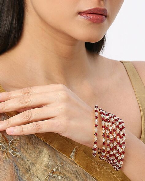 Buy Maroon Bracelets & Bangles for Women by Oomph Online