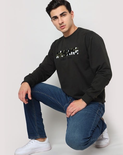 Buy Olive Sweatshirt Hoodies for Men by DUKE Online