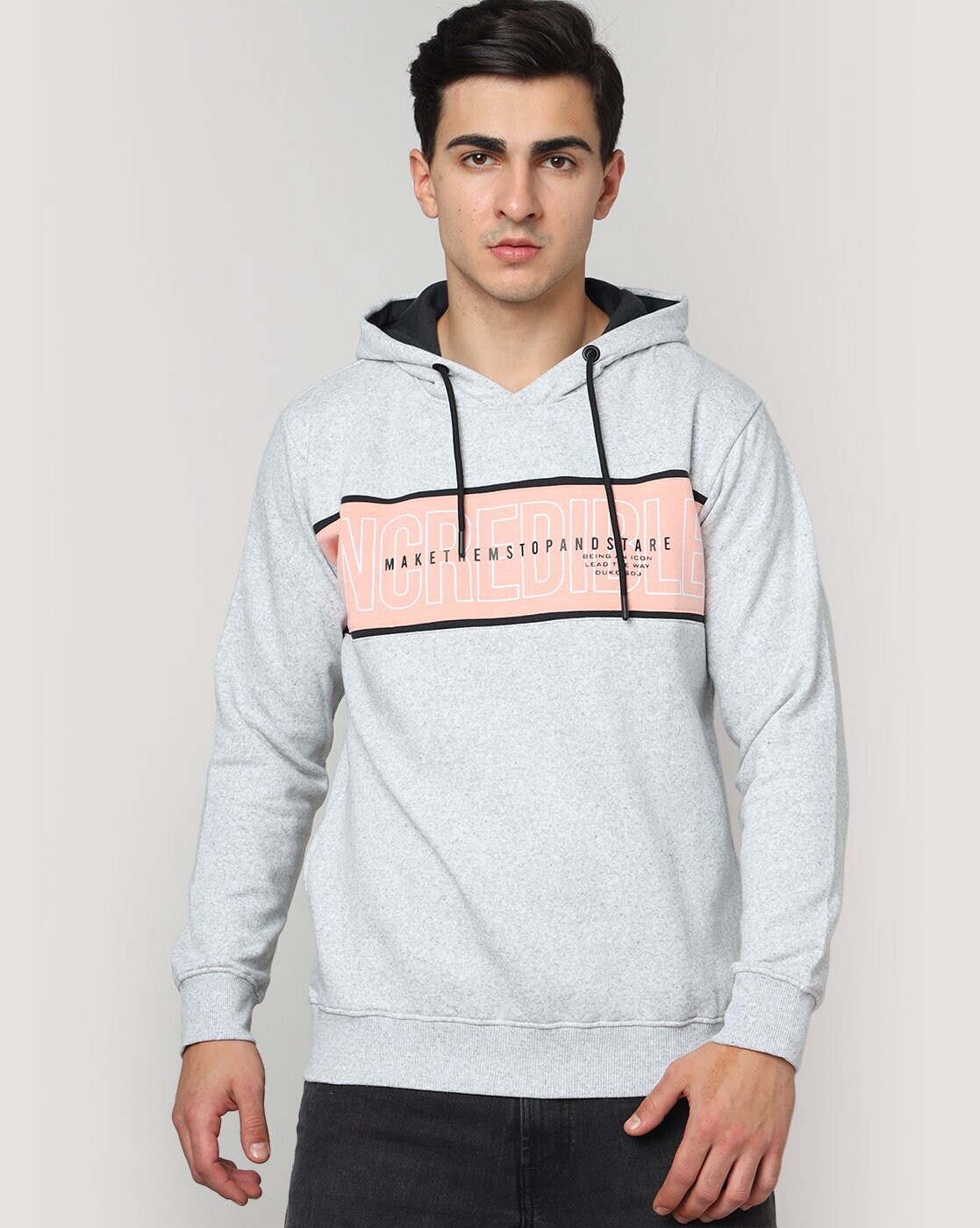 Buy Off White Sweatshirt Hoodies for Men by DUKE Online Ajio