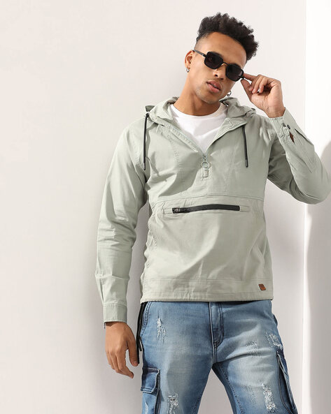 Mens half zip discount jacket