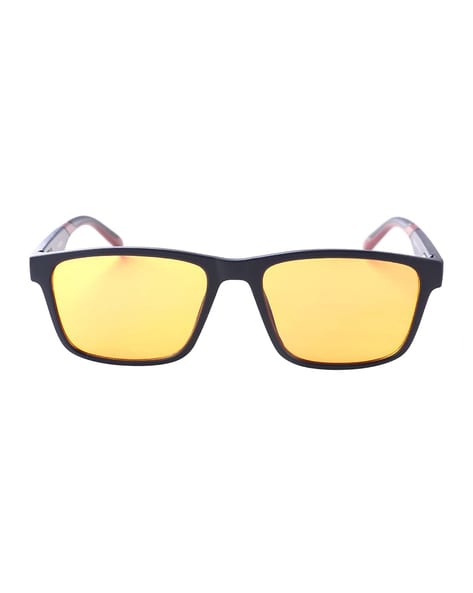 Optic Max Amber Safety Glasses, Polycarbonate Scratch Resistant, Foam  Padded Lens 140A | Zoro