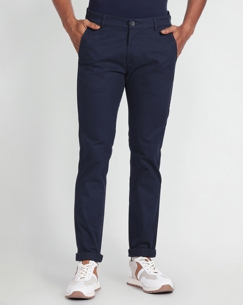 Buy Solid Cotton Stretch Chinos Online at Best Price in India - Suvidha  Stores