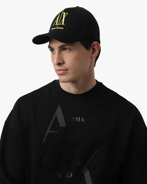 Armani shop hat black