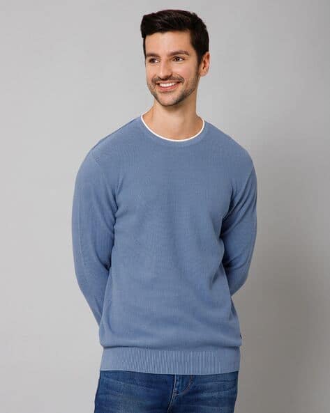 Cantabil Retail Cantabil Sweaters Price Men Black Pullover Sweater