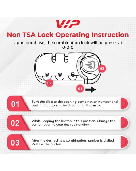 TSA Lock Instructions