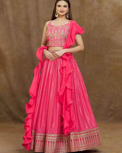 Buy Pink Lehenga Choli Sets for Women by ZEEL CLOTHING Online