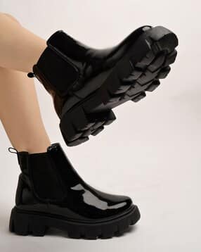 Slip-On Ankle-Length Boots-image-43