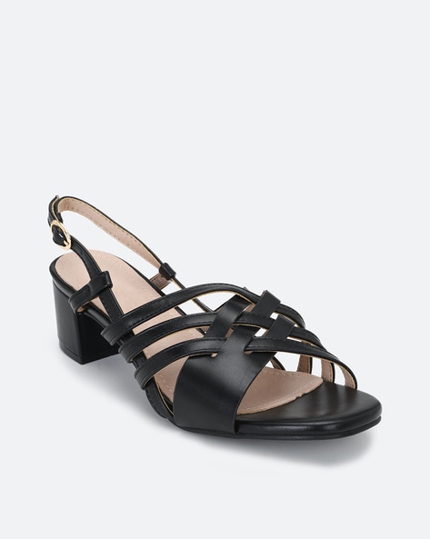 Buy Black Heeled Sandals for Women by ALLEN SOLLY Online Ajio