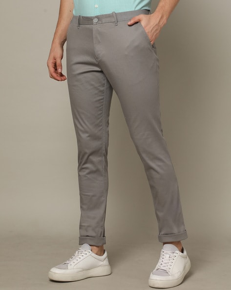 Indian Terrain Tapered Fit Mid-Rise Chinos