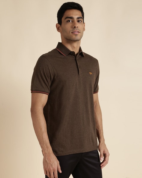 Solid Regular Fit Polo T-shirt