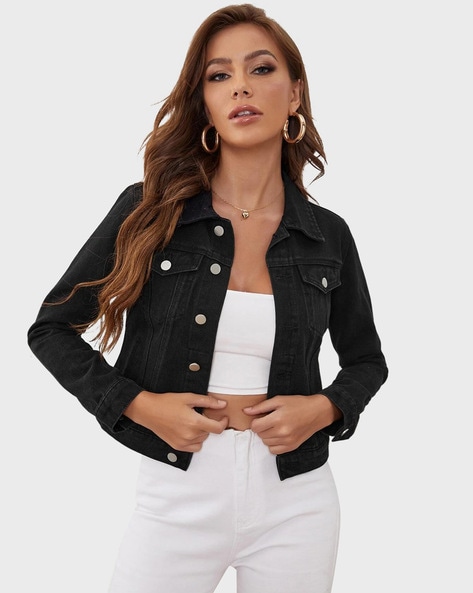 HAPIMO Rollbacks Denim Jacket Vest for Women Girls Fall Fashion Tops Long  Sleeve Womens Lapel Bust Pocket Outwear Casual Comfy Solid Button Down  Sleeveless Jacket Black L - Walmart.com