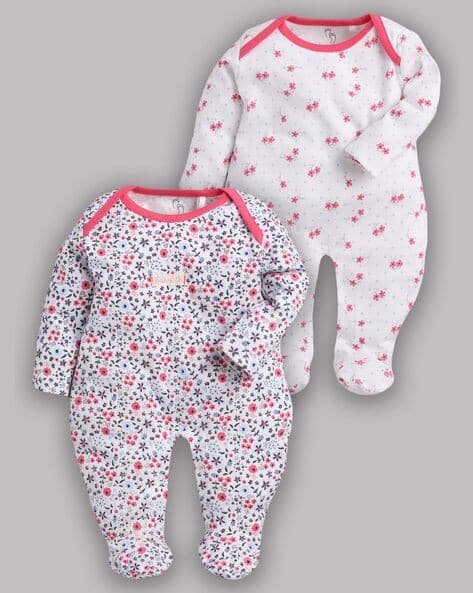 Buy Fushia Rompers Onesies for Infants by BABY GO Online