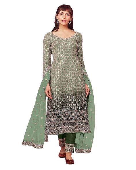 Buy Multicoloured Dress Material for Women by REYA Online | Ajio.com