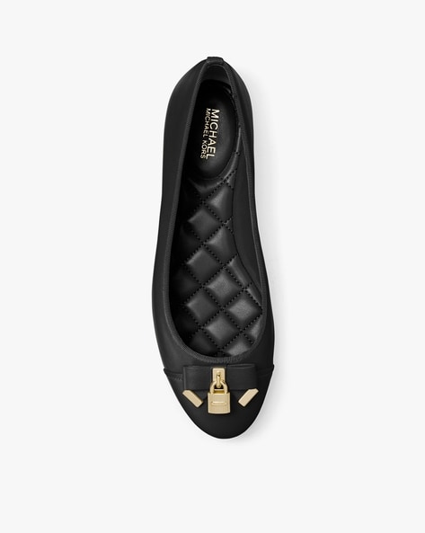 Buy Michael Kors Alice Ballerinas with Bow Black Color Women