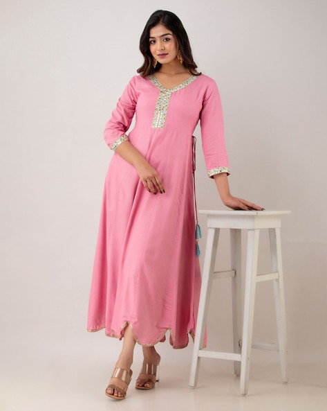 EXCLUSIVE BABY PINK COLOR PARTY WEAR– ZZS218 – Exclusive Online Boutique