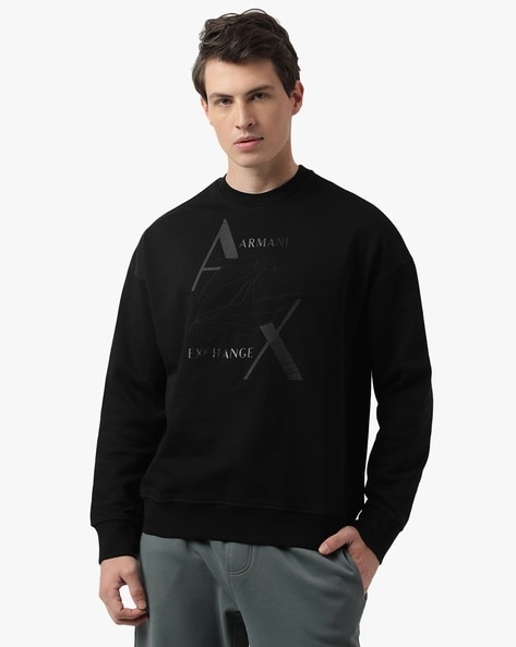 Buy Black Sweatshirt Hoodies for Men by ARMANI EXCHANGE Online