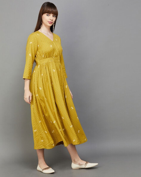 Yellow Lily Party Dress