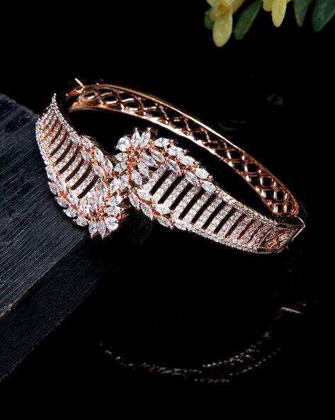 Buy Rose Gold-Toned Bracelets Bangles for Women by Youbella