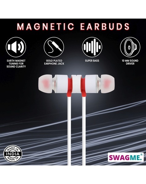 Magnetic wired online earphones