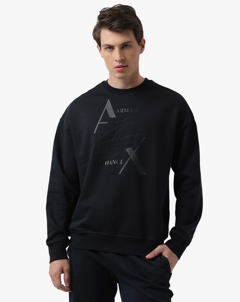 Buy Black Sweatshirt & Hoodies for Men by ARMANI EXCHANGE Online