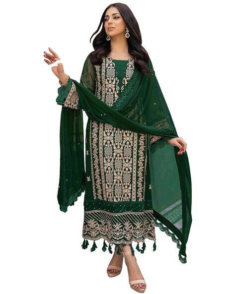 Buy Green Dress Material for Women by RAHI FASHION Online | Ajio.com