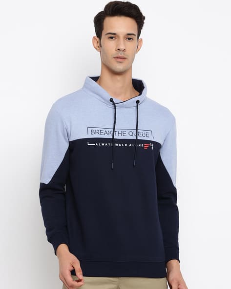 Buy Blue Sweatshirt Hoodies for Men by Cantabil Online