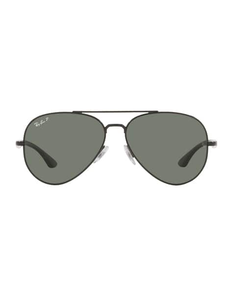 0RB3675002/5858 Unisex Polarized Green Lens Pilot Sunglasses