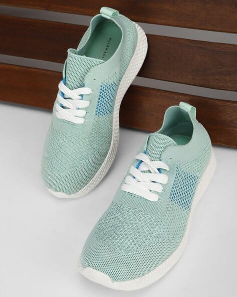 ALLEN SOLLY Women Knitted Lace-Up Shoes