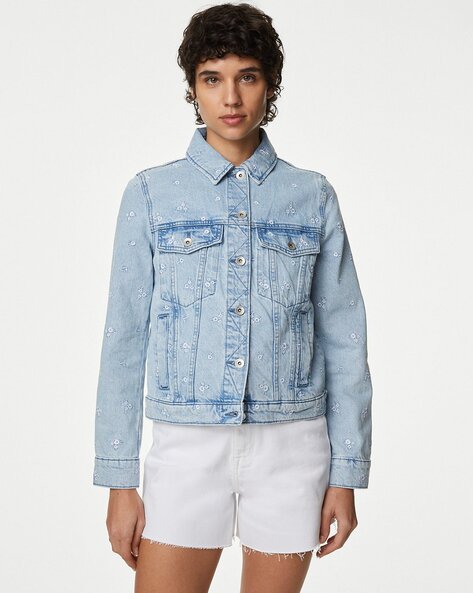 Marks and spencer indigo denim jacket best sale