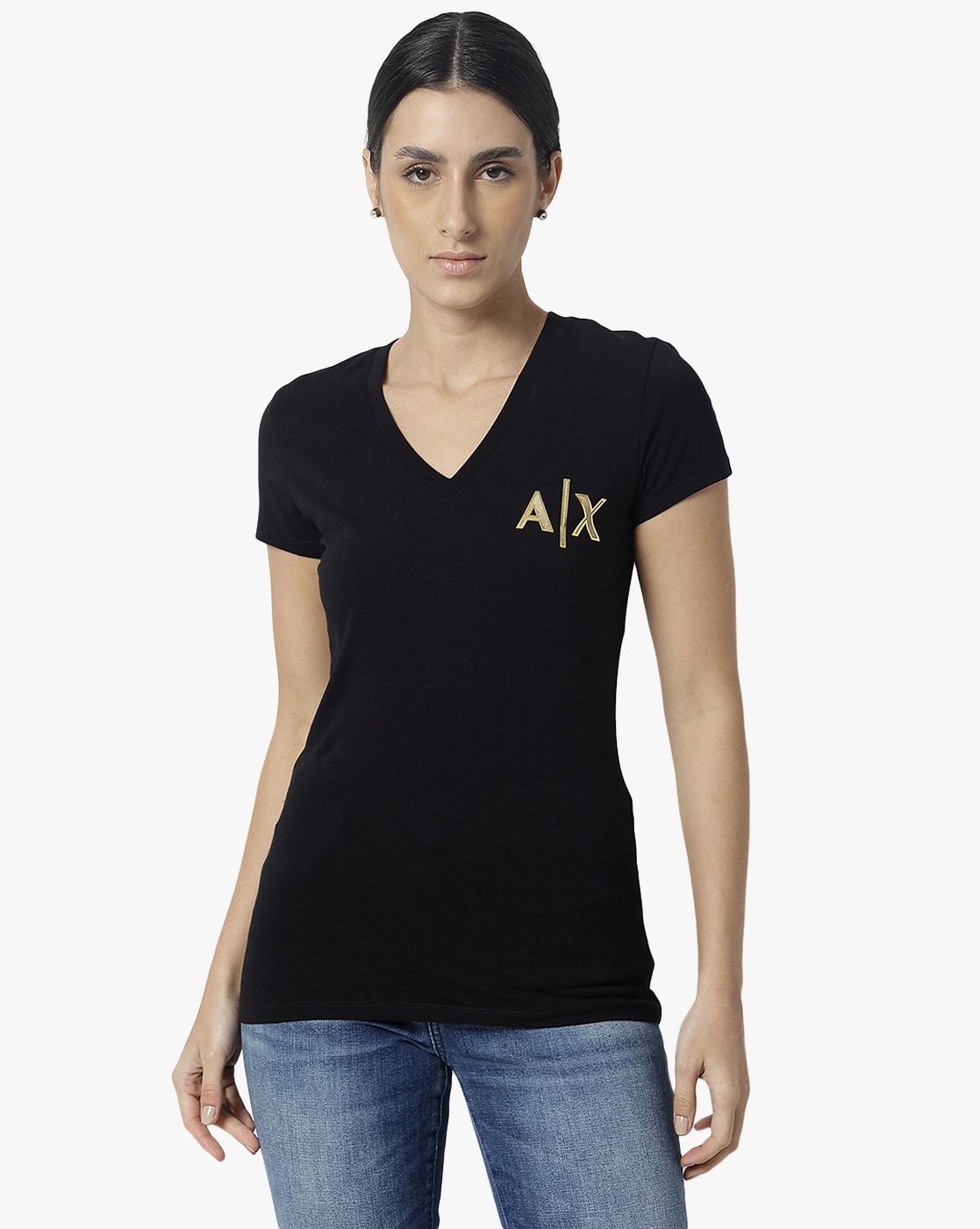 Buy Black Tshirts for Women by ARMANI EXCHANGE Online Ajio