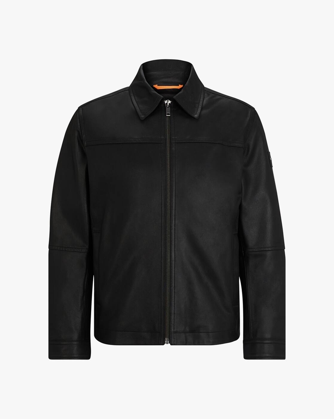 Buy BOSS Nappalan Goat Suede Regular Fit Jacket | Black Color Men