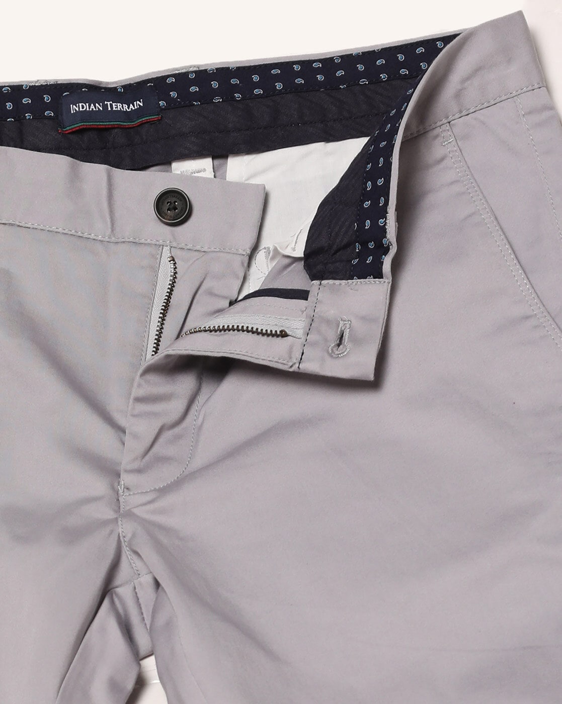Buy Men's Urban Fit Cotton Stretch Trouser Online | Indian Terrain