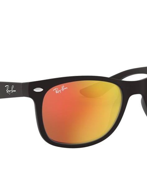 Buy Joker & Witch Rei Black and Orange Wayfarer Sunglasses (58) Online