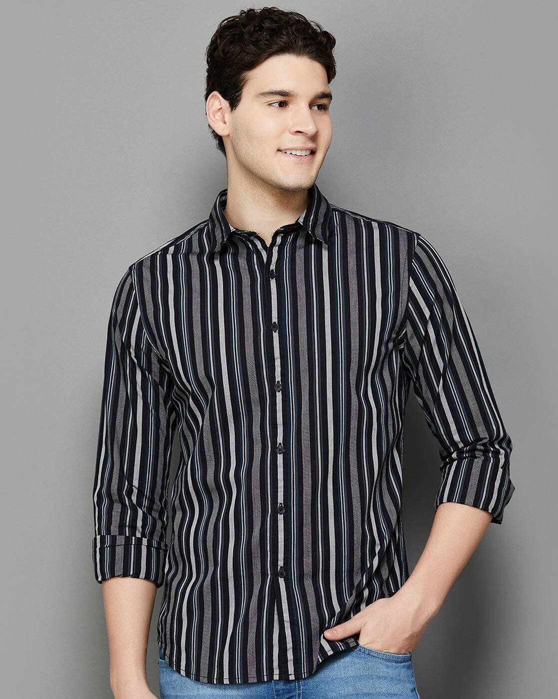 Buy Black Shirts for Men by FAME FOREVER BY LIFESTYLE Online