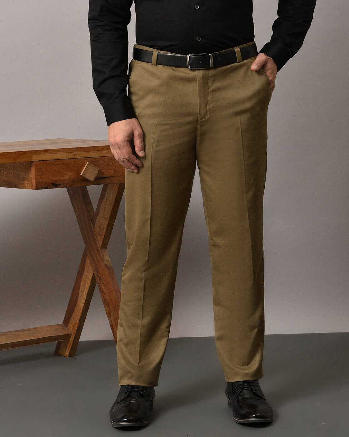 Wide Leg Snap Trousers - Khaki – BODE