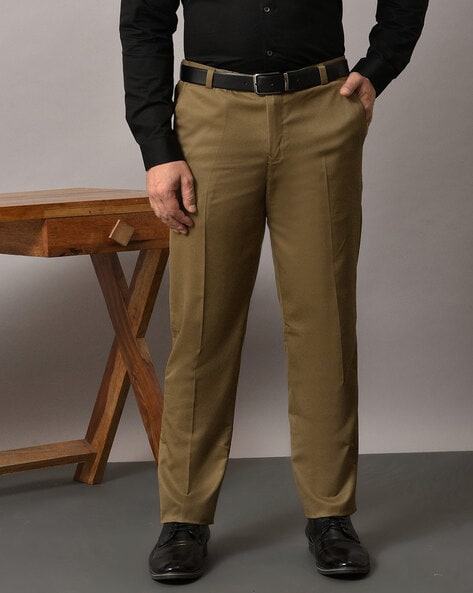Trousers with Fly Button Closure