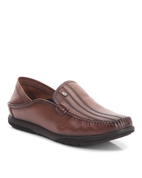 Id Round-Toe Slip-On Loafers