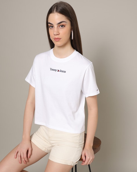 Buy White Tshirts for Women by TOMMY HILFIGER Online