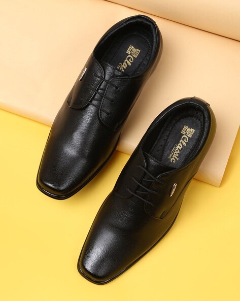 Genuine Leather Lace-Up Shoes