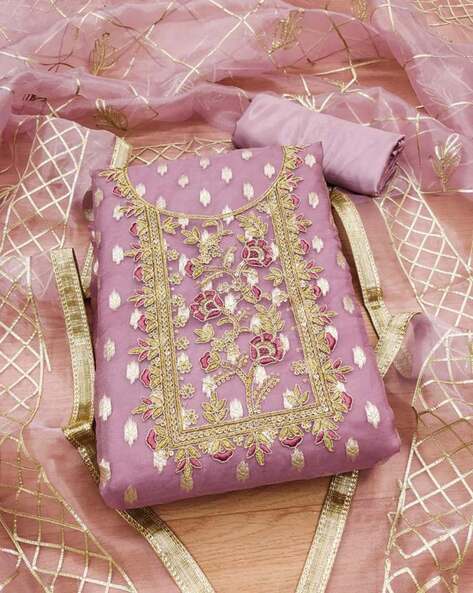 Buy Purple Dress Material for Women by ZEEPKART Online | Ajio.com