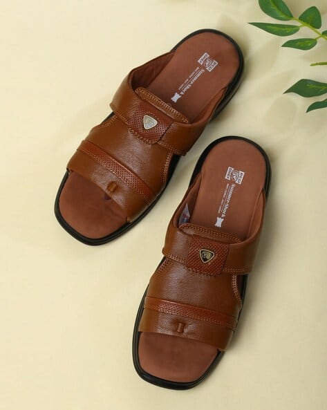 For Men Red Chief Leather Chappals Genuine Leather Thong-Strap