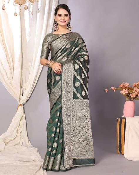 Banarasi Pure Organza Silk Saree - Byhand Kochi