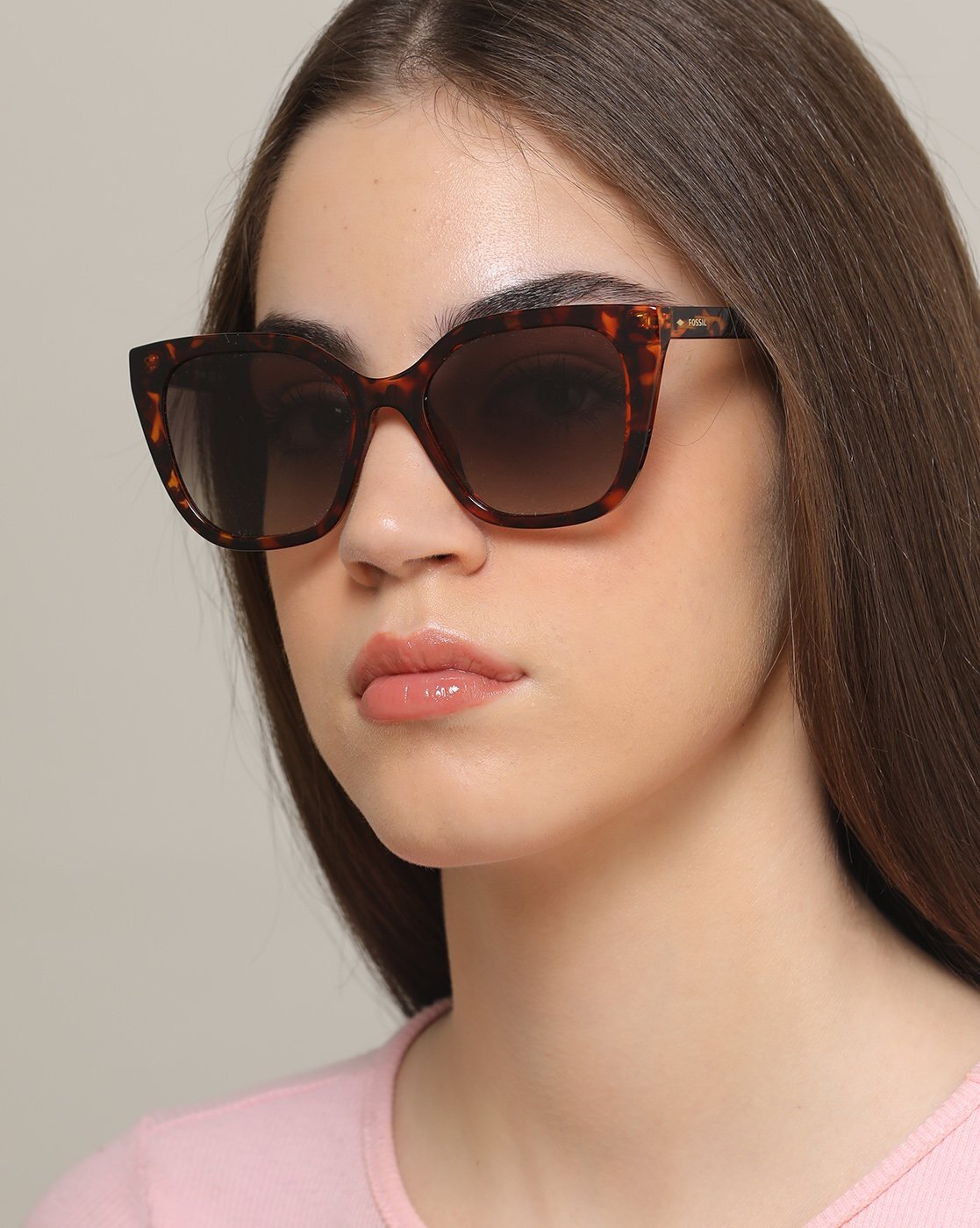 Buy Fossil Women Square Sunglasses 3006/S NXW 55Y6 - Sunglasses for Women  3381345 | Myntra