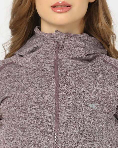 Velocity GymX Thumbhole Jackets: Striking Grey, Stylish Hooded