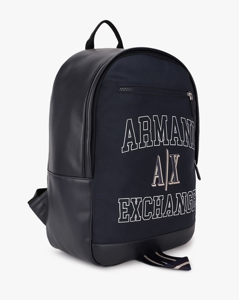 Armani exchange leather backpack best sale