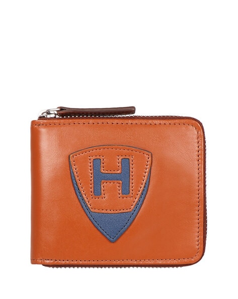 Men's Hunter Leather Zip-Around Bifold Chain Wallet by CTM | Chain Wallets  at BeltOutlet.com