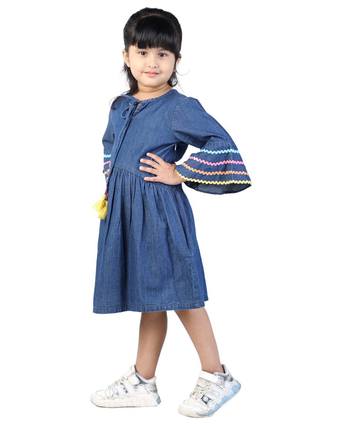 Buy Blue Dresses & Frocks for Girls by STYLESTONE Online | Ajio.com