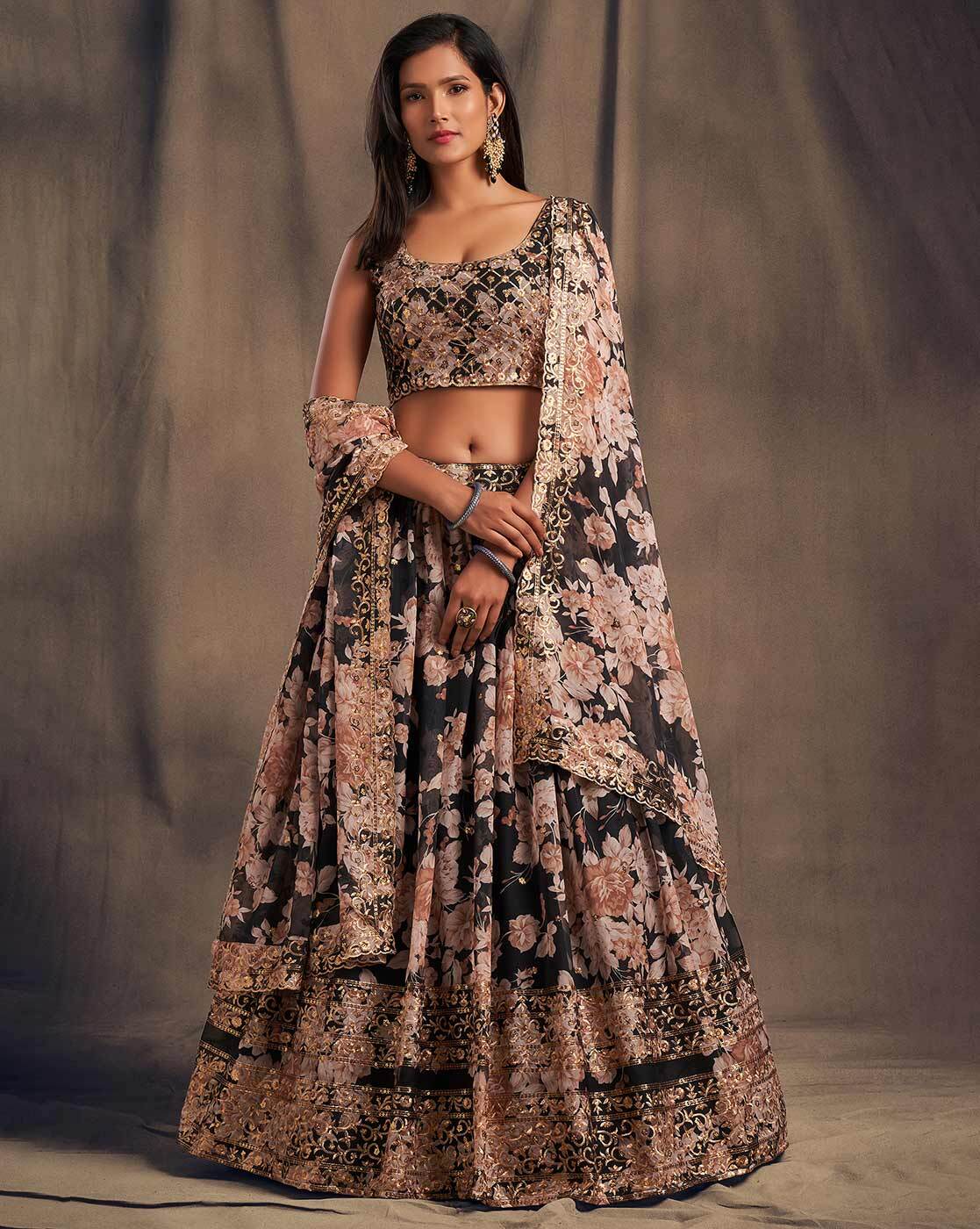 Buy online Floral Lehenga Choli With Dupatta from ethnic wear for Women by  Scakhi for ₹16399 at 20% off | 2024 Limeroad.com